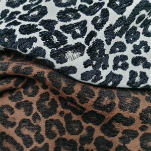 Woolen fashion animal pattern jacquard fabric